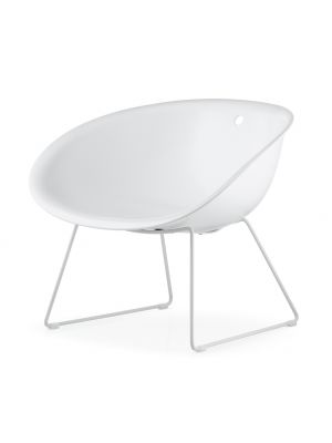 Gliss 340 lounge chair steel base technopolymer seat by Pedrali online sales