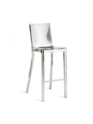 Hudson Stool with Backrest Aluminum Structure by Emeco Online Sales