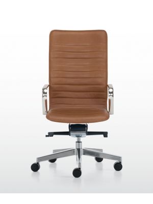 Ice 977 Executive Chair Aluminum Base Leather Seat by Quinti Online Sales
