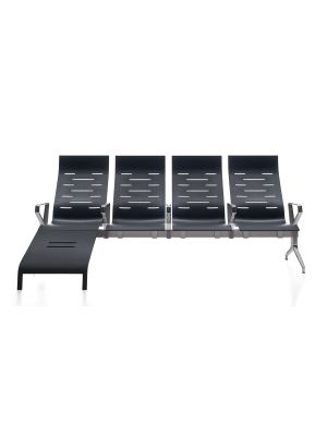 Keyport High 4SF bench polished aluminum base polyurethane seats by Kastel online sales