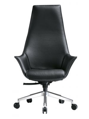 Kimera executive chait die-cast aluminum base leather seat by Kastel online sales