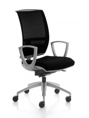 Konica Mesh Grey desk chair mesh backrest fabric seat by Kastel online sales