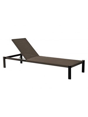 Shine 295 stackable sunbed aluminum and textilene structure by Emu buy online