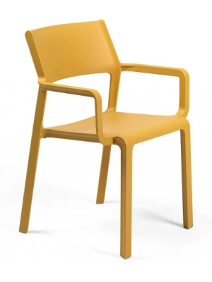 Trill stackable chair with armrests polypropylene structure suitable for outdoor use by Nardi online sales