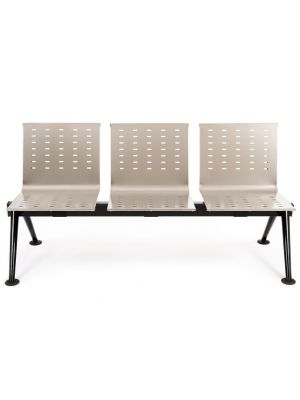 Kos Bench Steel Base Metal Seats by SintesiDesign Sales Online