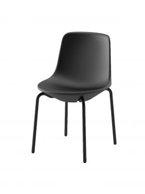 Planet high design chair aluminum legs polyethylene seat by Plust online sales on www.sintesi.design now!