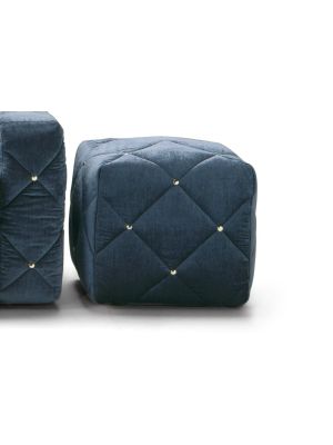 Douglas Pouf Upholstered Coated with Fabric by Milano Bedding Sales Online