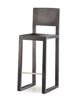 Brera 382 sled stool wooden structure by Pedrali online sales