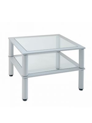 Sales Online Waiting Coffee Table Steel and Glass Structure by SintesiDesign.