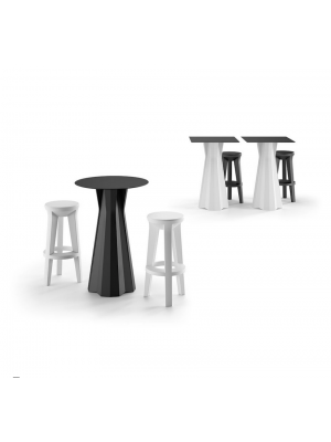 Frozen round table polyethylene structure suitable for contract use by Plust online sales