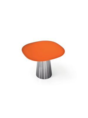 Totem Shaped Table Glass or Laminate Top Colored or Inox Base by Sovet Sales Online