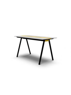 t-share dieffebi co-working table melamine top metal legs by dieffebi buy online on sintesidesign