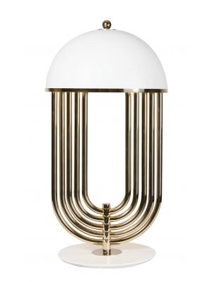 Turner T Table Lamp Brass Structure Aluminum Diffuser by DelightFULL Online Sales
