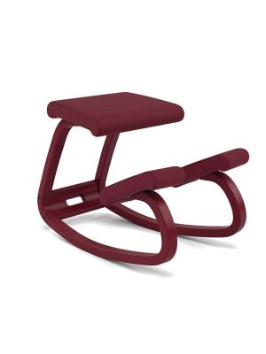 Variable Monochrome ergonomic chair wooden frame fabric seat by Varier online sales on www.sintesi.design