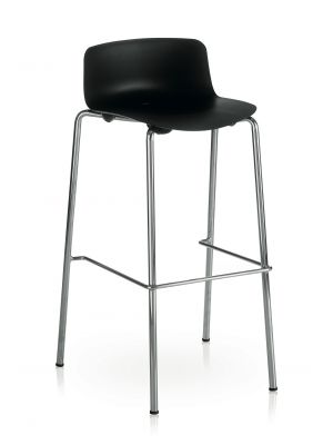 Vesper 3T Stool Chromed Legs Polypropylene Seat by Colos Online Sales
