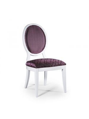 Vicky Classic Chair Wooden Structure Fabric Seat by SintesiDesign Buy Online