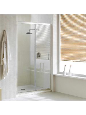 Young 1-Sliding-Door Shower Enclosure Glass and Anodized Aluminum Structure by SintesiDesign Sales Online