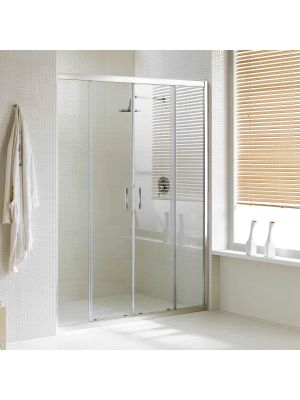 Young 2-Sliding-Doors Shower Enclosure Glass and Anodized Aluminum Structure by SintesiDesign Sales Online