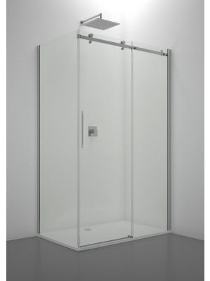Zeus Shower Enclosure Aluminum Frame Glass Doors by SintesiDesign Online Sales
