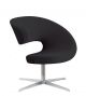 Sales Online Peel Club Small Armchair Aluminum and Wood Base Seat Coated with Fabric by Varier.