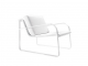 Sales Online Bugatti Small Armchair Seat in Ecoleather or Soft Leather with Metal Structure by Sovet.