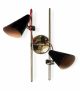 Evans W Wall Lamp Brass and Aluminum Structure by DelightFULL Online Sales