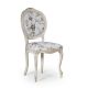 Rossella Classic Chair Wooden Structure Fabric Seat by SintesiDesign Online Sales
