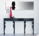 Sales Online Giunone Mirror Solid Oak Structure Mat or Glossy Lacquered by Linfa Design.