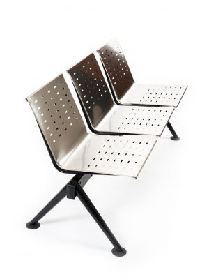 Kos Inox Bench Steel and Stainless Steel Structure by SintesiDesign Sales Online