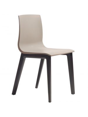 Smilla Tecnopolimero Chair Wooden Legs Technopolymer Seat by Scab Sales Online